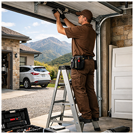Garage door maintenance and repair work